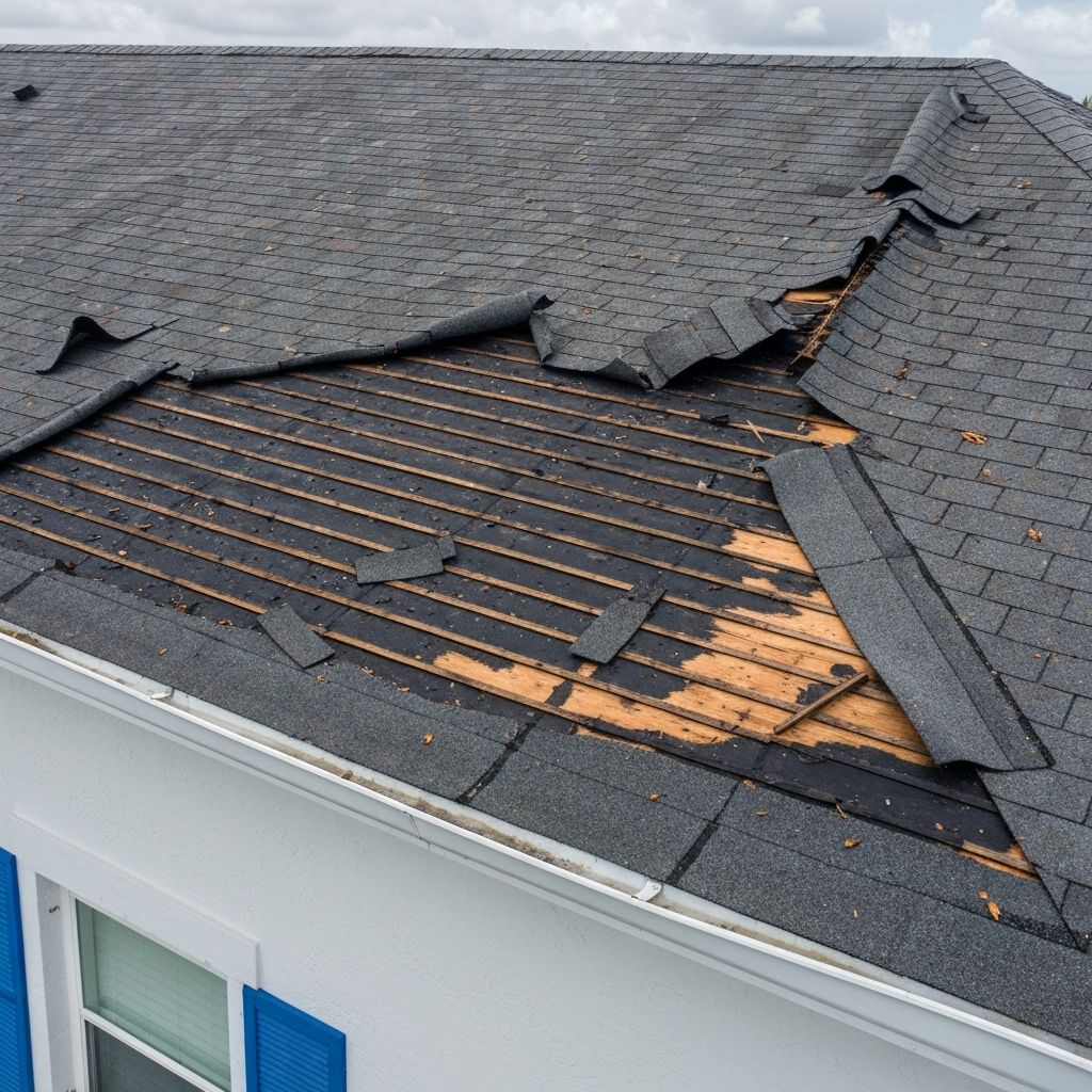 Before: Hurricane-Damaged to Metal Roof